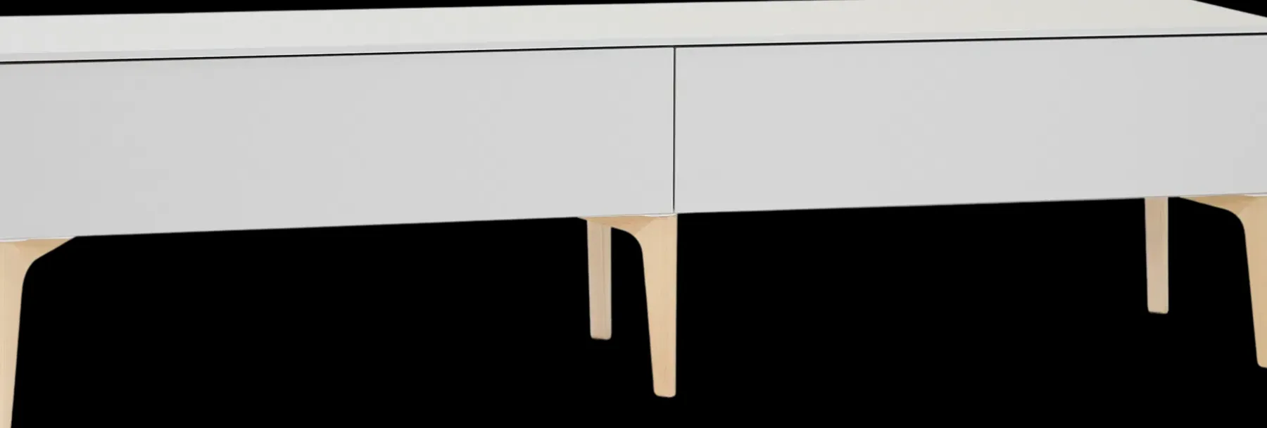 Lundia Hyllyt, Kaapit Ja Lipastot<Fuuga tv-taso, cashmere, kaksiosainen, koivujalat