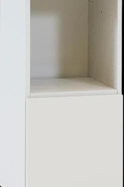 New Fuuga yöpöytä ovella ja avohyllyllä, cashmere, vasenkätinen Hyllyt, Kaapit Ja Lipastot