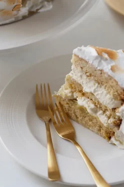 6 kpl leivoshaarukka 19,5x16x2,5 cm, samppanjakulta Aterimet Ja Ottimet