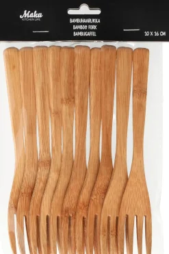 Maku Kertakäyttöastiat<Bambuhaarukka 16 cm 10 kpl