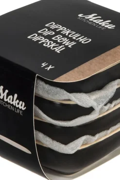 Sale Dippikulho musta 4 kpl Tarjoiluastiat