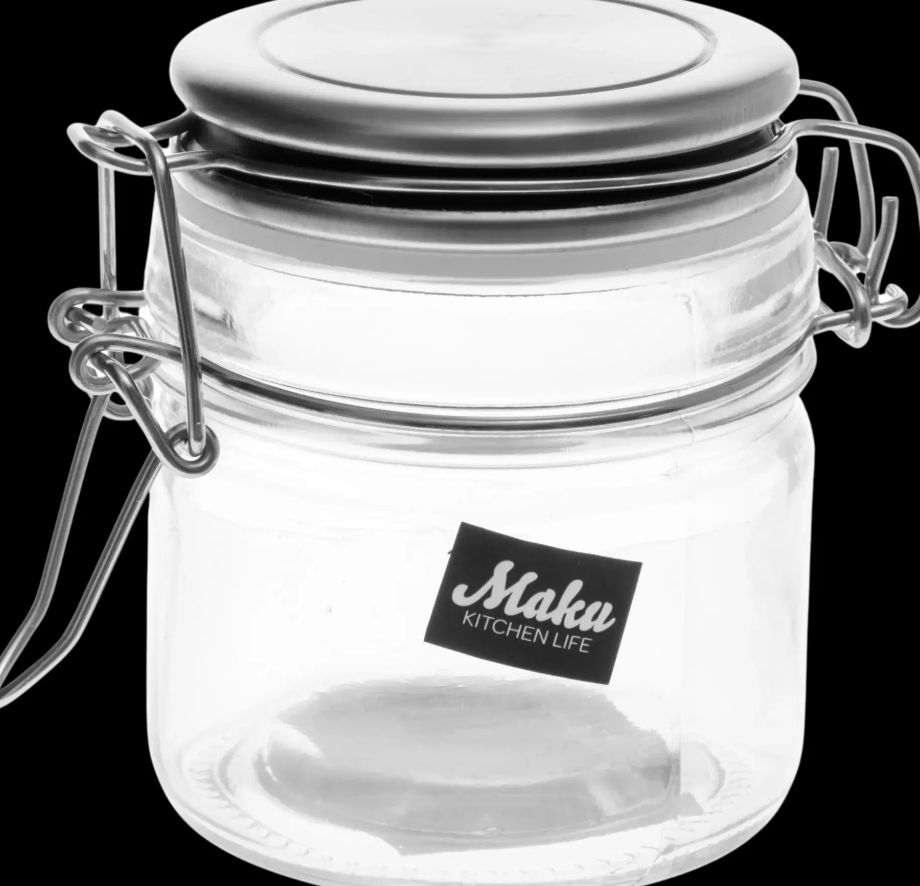 Maku Keittiötarvikkeet<Lasipurkki patenttikansi teräs 0,1 L