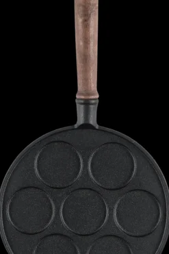 Maku Paistinpannut<Lettupannu valurauta puukahvalla 7 letulle