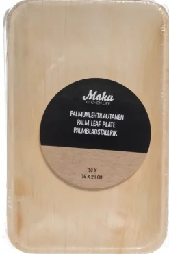 Clearance Palmunlehtilautanen 16x24 cm 10 kpl Kertakäyttöastiat