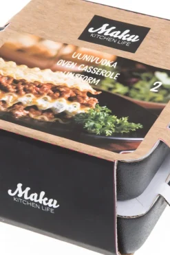 Maku Ruoanvalmistusastiat<Robuste uunivuoka keraaminen 2 kpl