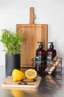 Best Säilytyskori metallia musta 19x14x9 cm Tarjoiluastiat