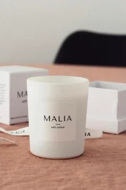 Malia Tuoksukynttilät<Tuoksukynttilä Soft cotton 75g