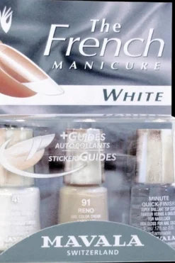 Mavala Kynsimeikit Ja Kynsienhoito<3x5ml Franch Manicure Kit White ranskalainen manikyyri valkoinen + tarrat