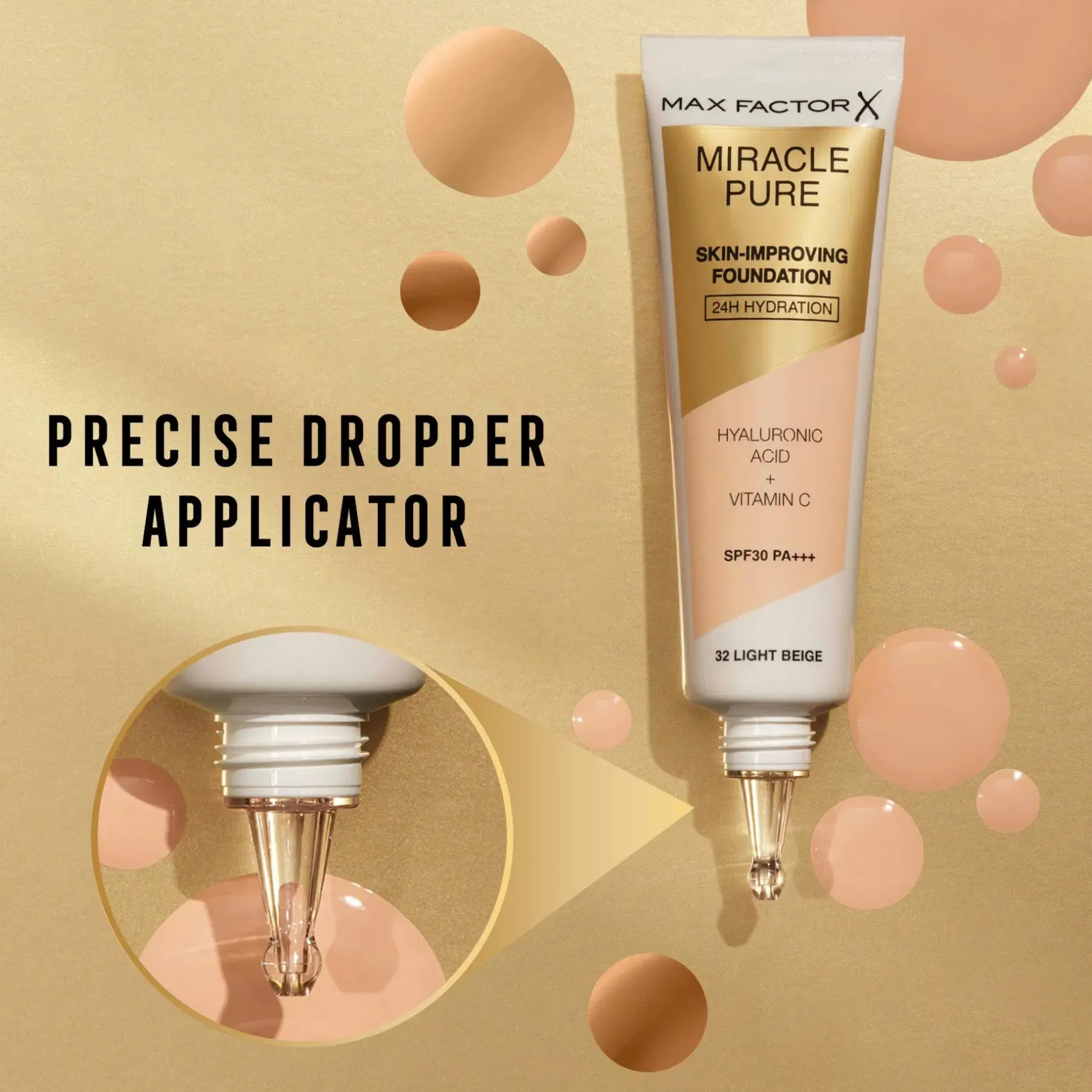 Online Miracle Pure Foundation 40 Light Ivory 30 ml Kasvomeikit