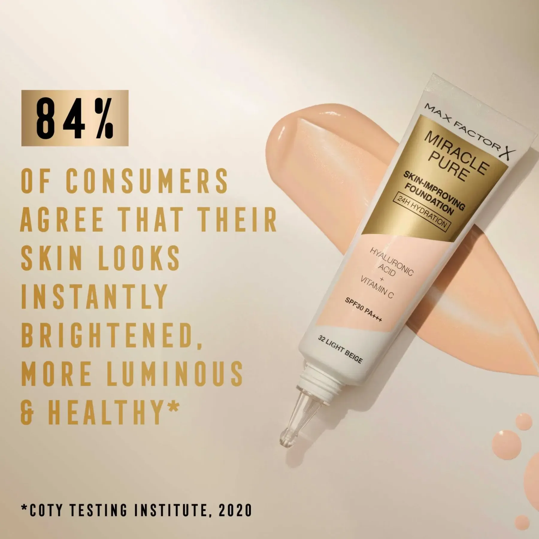 Online Miracle Pure Foundation 40 Light Ivory 30 ml Kasvomeikit