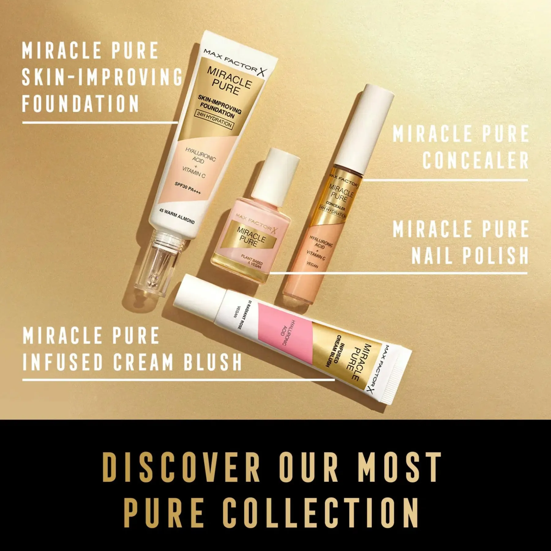 Online Miracle Pure Foundation 40 Light Ivory 30 ml Kasvomeikit