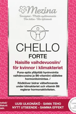 Best Chello Forte + B6 soija-yrttivalmiste ravintolisä 60 tabl. 38 g Erityisvalmisteet