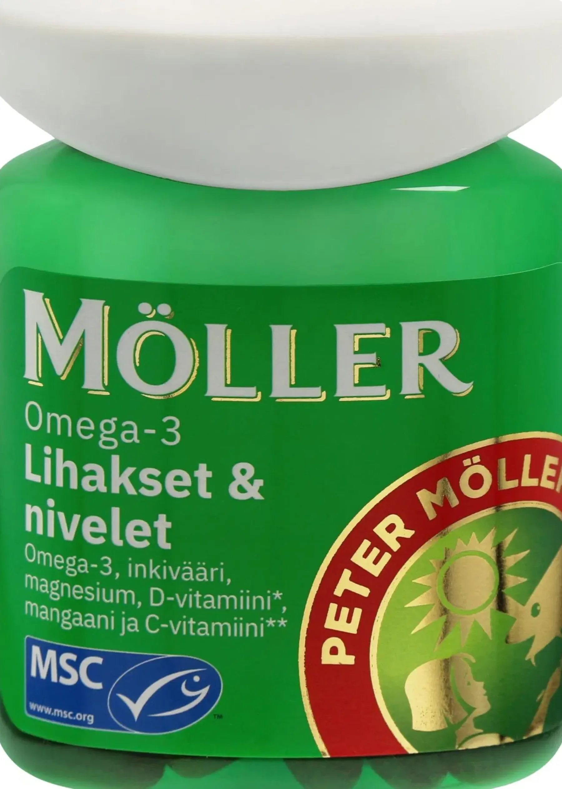 Möller Omegat Ja Muut Rasvahapot<Omega-3 Lihakset & nivelet Omega-3-rasvahappo-inkivääri-vitamiini-kivennäisainekapseli ravintolisä 81g/60kaps