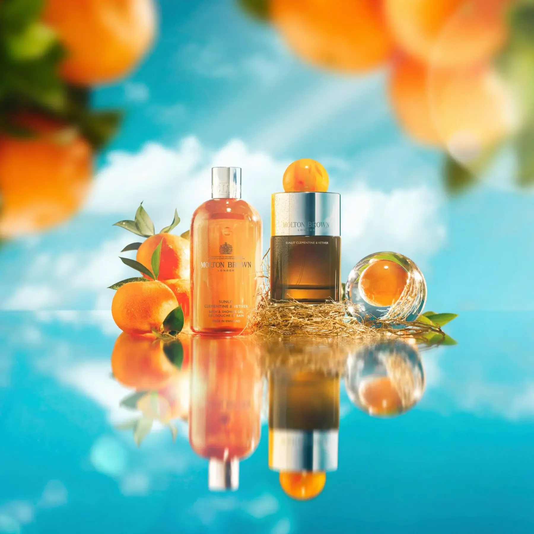 Molton Brown Vartalonhoito<Sunlit Clementine & Vetiver Bath & Shower Gel suihkugeeli 300 ml