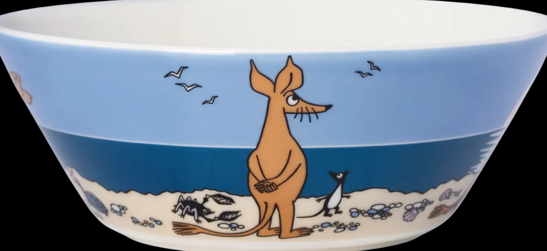 Moomin Arabia Finland Tarjoiluastiat|Kulhot<Muumi kulho 15cm Nipsu rannalla
