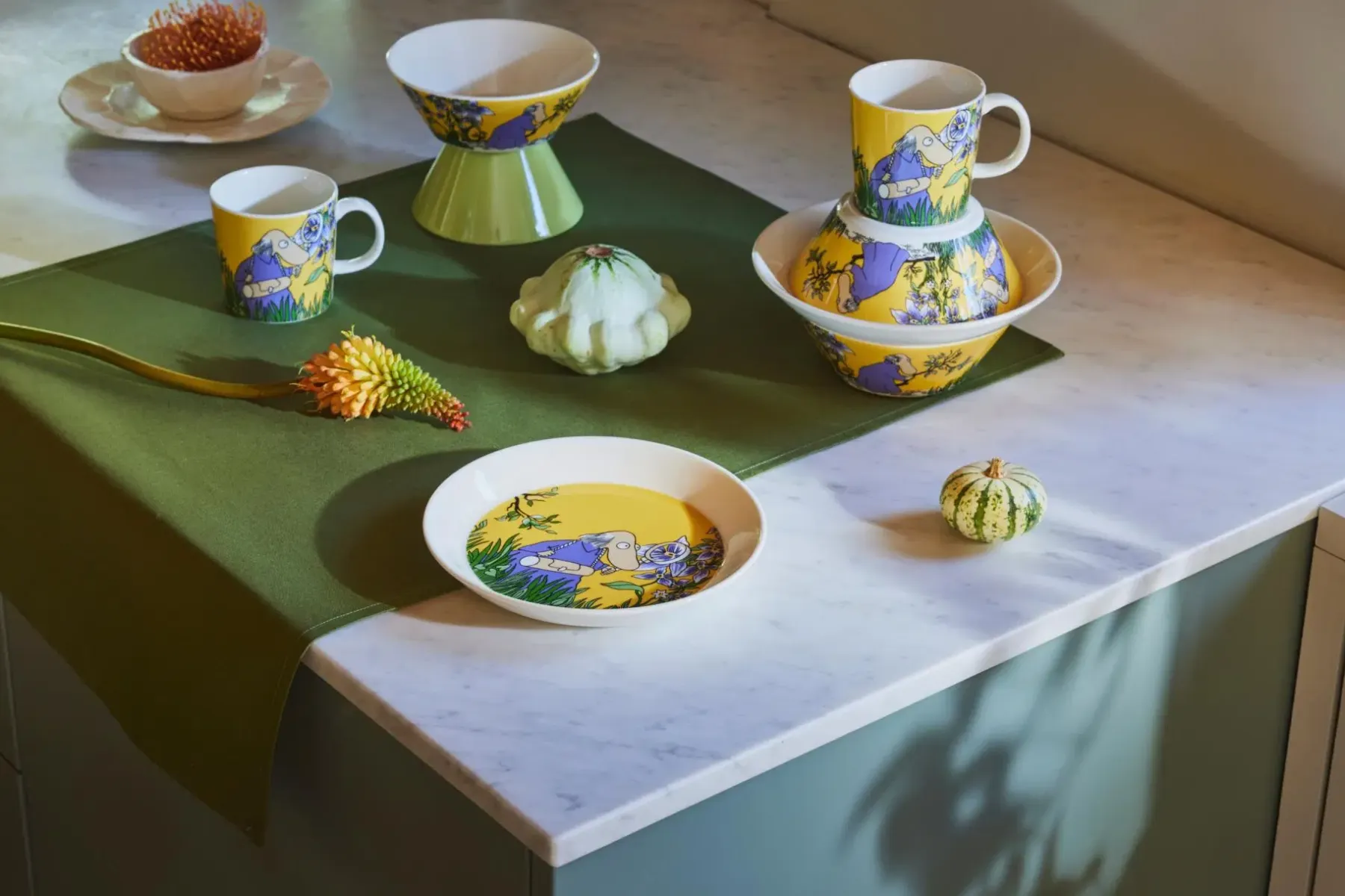 New Moomin Arabia Muumi Hemuli muki 0,3l keltainen Mukit Ja Kupit