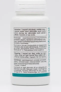 Natura Media Erityisvalmisteet<n Superpeptaasi 120.000 PC 80 kaps.