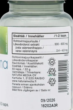 Outlet n Valeriana rohtovirmajuurivalmiste 300 mg 60 kaps. Erityisvalmisteet