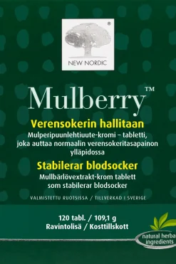 Online Mulberry™ ravintolisä 120 tabl. / 143 g Painonhallintavalmisteet