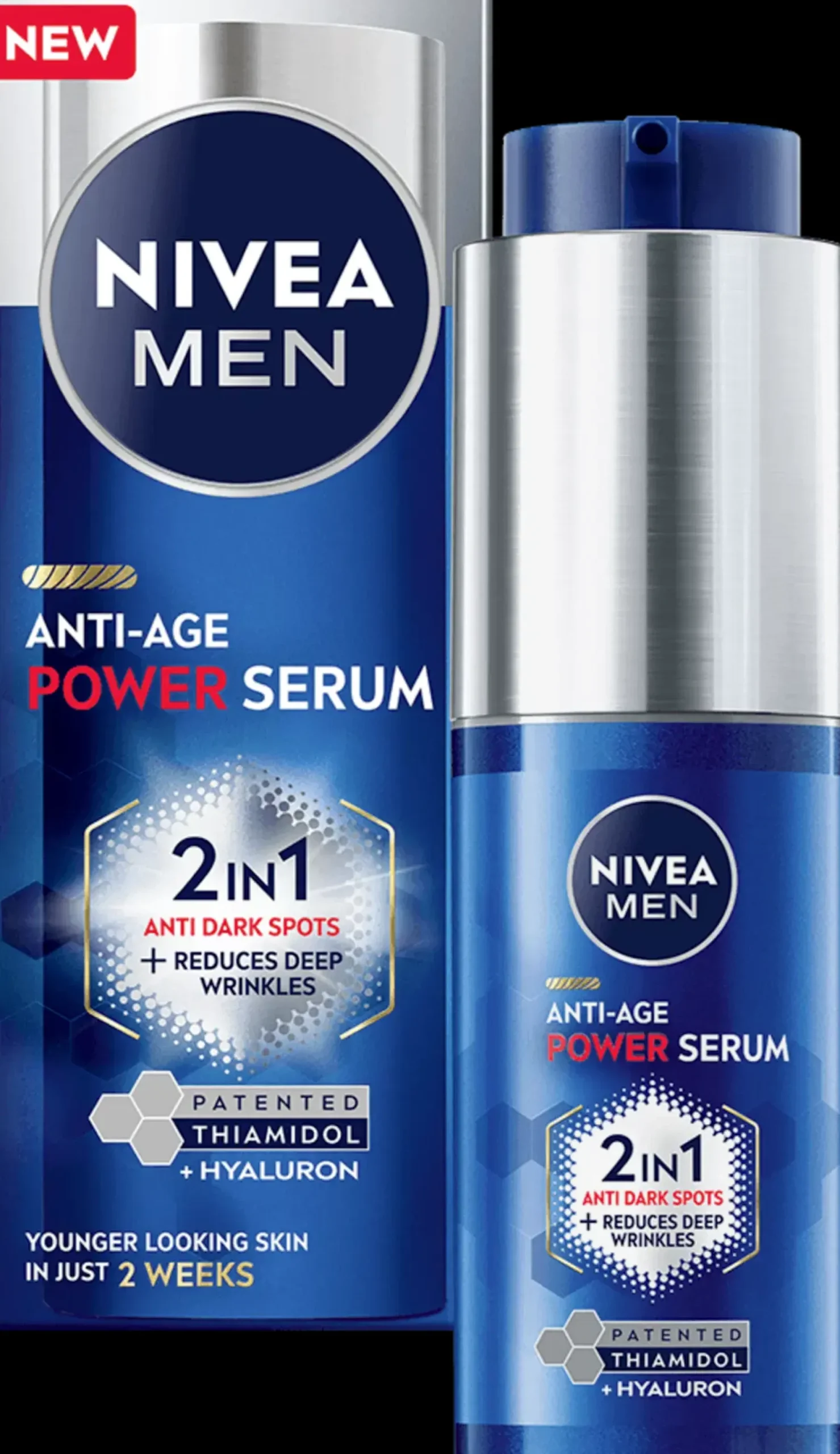 NIVEA MEN Ihonhoito<30ml Anti-Age 2in1 Power Serum kasvoseerumi