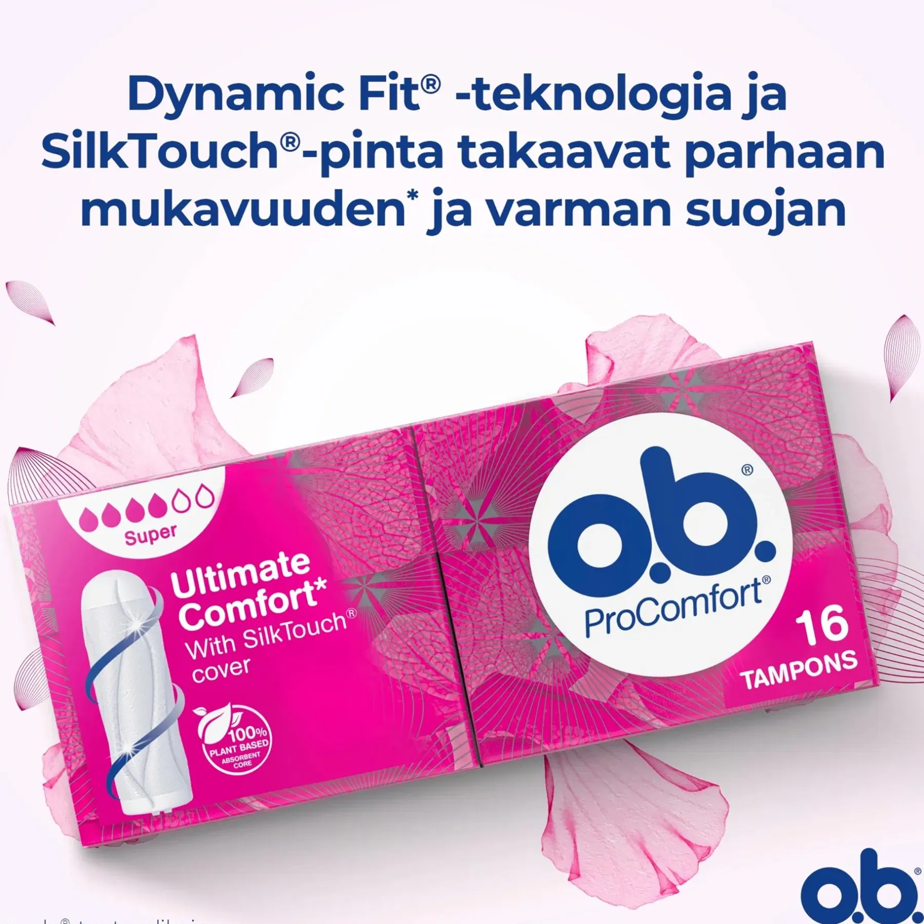 o.b. Kuukautiset Ja Intiimihygienia<® ProComfort Super 16 kpl