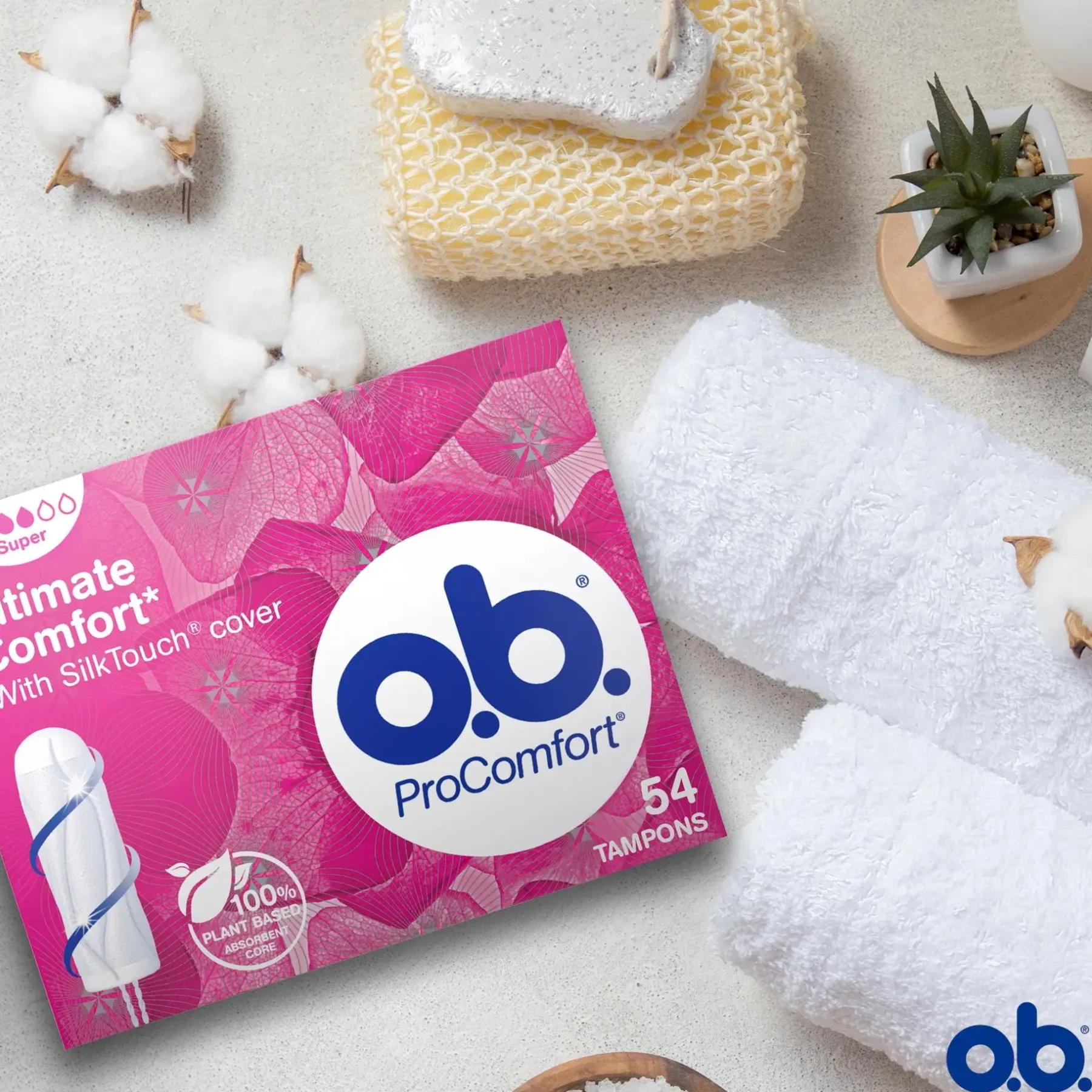 o.b. Kuukautiset Ja Intiimihygienia<ProComfort Super 54 kpl