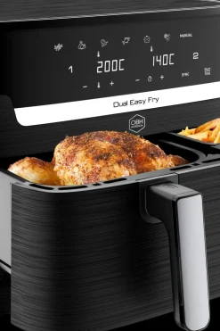 OBH Nordica Keittiökoneet<XXL Dual Easy 11l air fryer AG9428S0 musta
