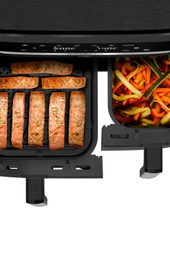 OBH Nordica Keittiökoneet<XXL Dual Easy 11l air fryer AG9428S0 musta