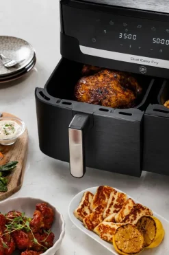 OBH Nordica Keittiökoneet<XXL Dual Easy 11l air fryer AG9428S0 musta