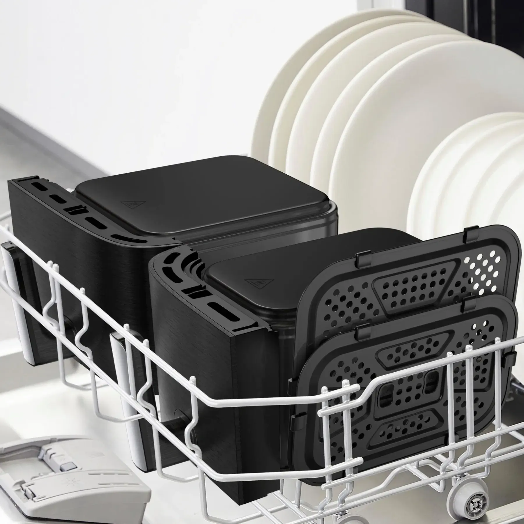 OBH Nordica Keittiökoneet<XXL Dual Easy 11l air fryer AG9428S0 musta