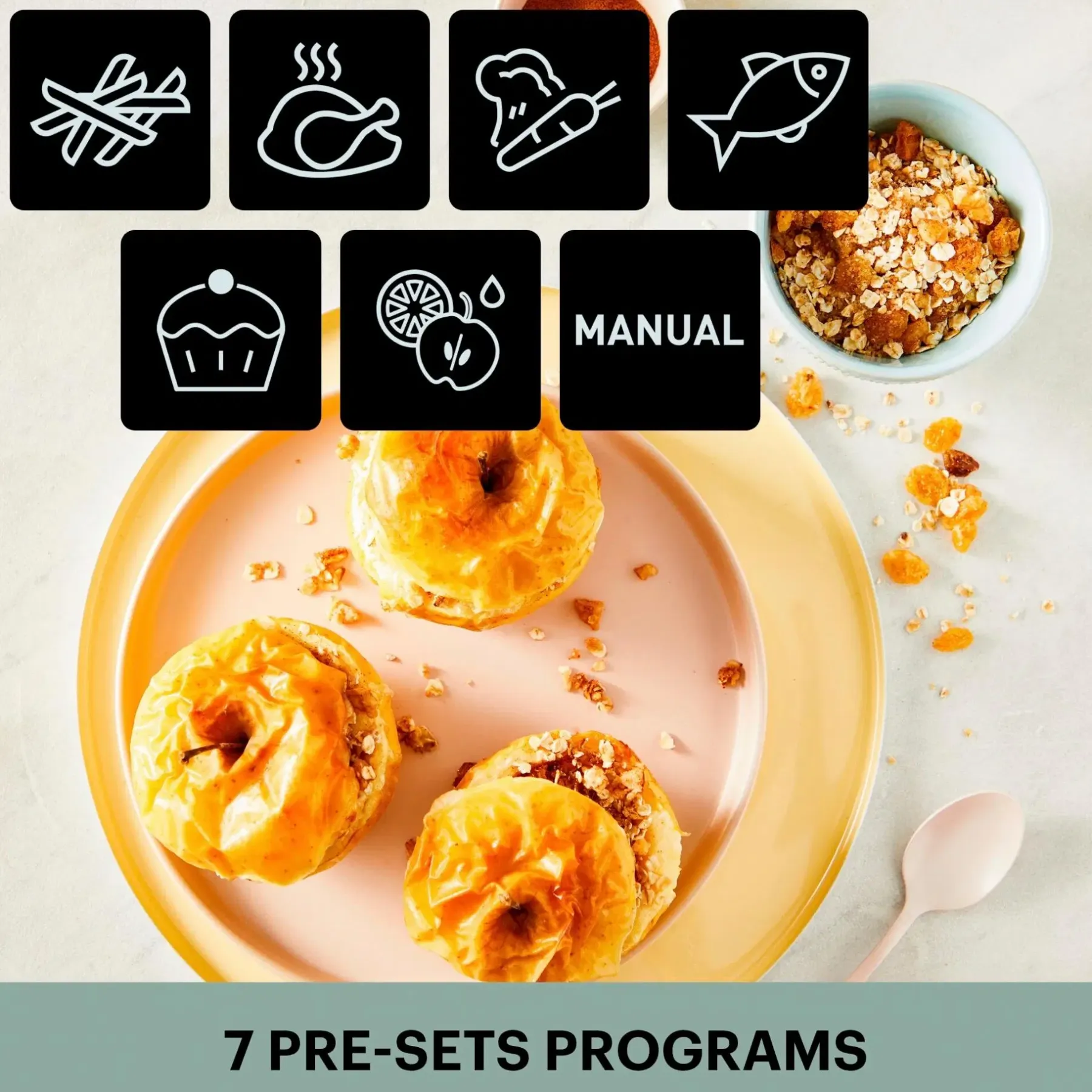 OBH Nordica Keittiökoneet<XXL Dual Easy 11l air fryer AG9428S0 musta