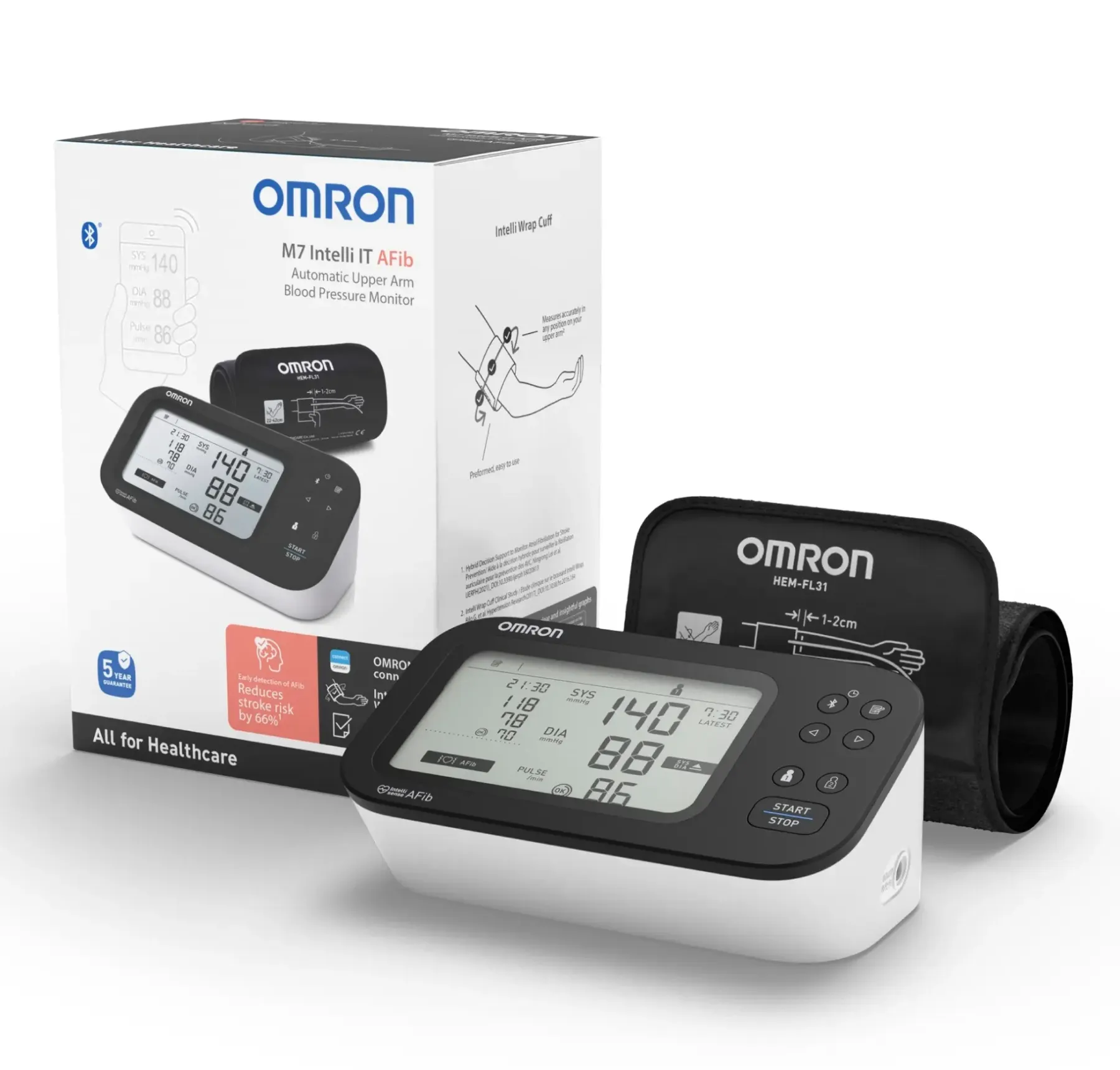 Omron Verenpainemittarit<M7 Intelli IT AFib verenpainemittari