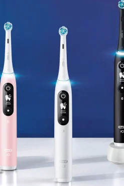 Clearance iO6 Black Lava ja Pink Sand -Sähköhammasharja Braun-tekniikalla Suuhygienia|Suuhygienia