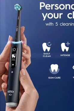 Clearance iO6 Black Lava ja Pink Sand -Sähköhammasharja Braun-tekniikalla Suuhygienia|Suuhygienia