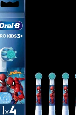Clearance Lasten vaihtoharjat Spiderman 4 kpl Suuhygienia|Suuhygienia