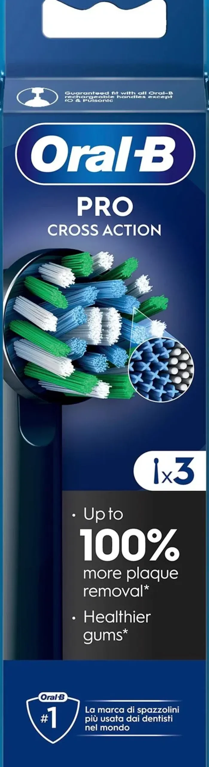 Best PRO Cross Action Black 3kpl vaihtoharja Suuhygienia|Suuhygienia