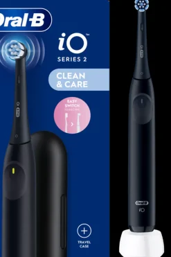 Outlet Sähköhammasharja iO2 Musta + matkakotelo Suuhygienia|Suuhygienia