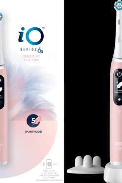 Sale Sähköhammasharja iO6 Pinkki + matkakotelo Suuhygienia|Suuhygienia