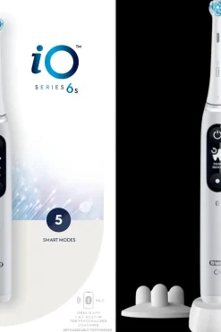 Oral-B Suuhygienia|Suuhygienia<Sähköhammasharja iO 6S White Braun-tekniikalla