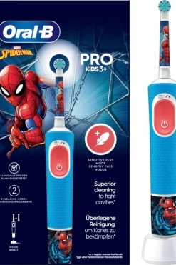 Clearance Vitality Pro Kids Spiderman sähköhammasharja + lisävaihtoharja Suuhygienia|Suuhygienia