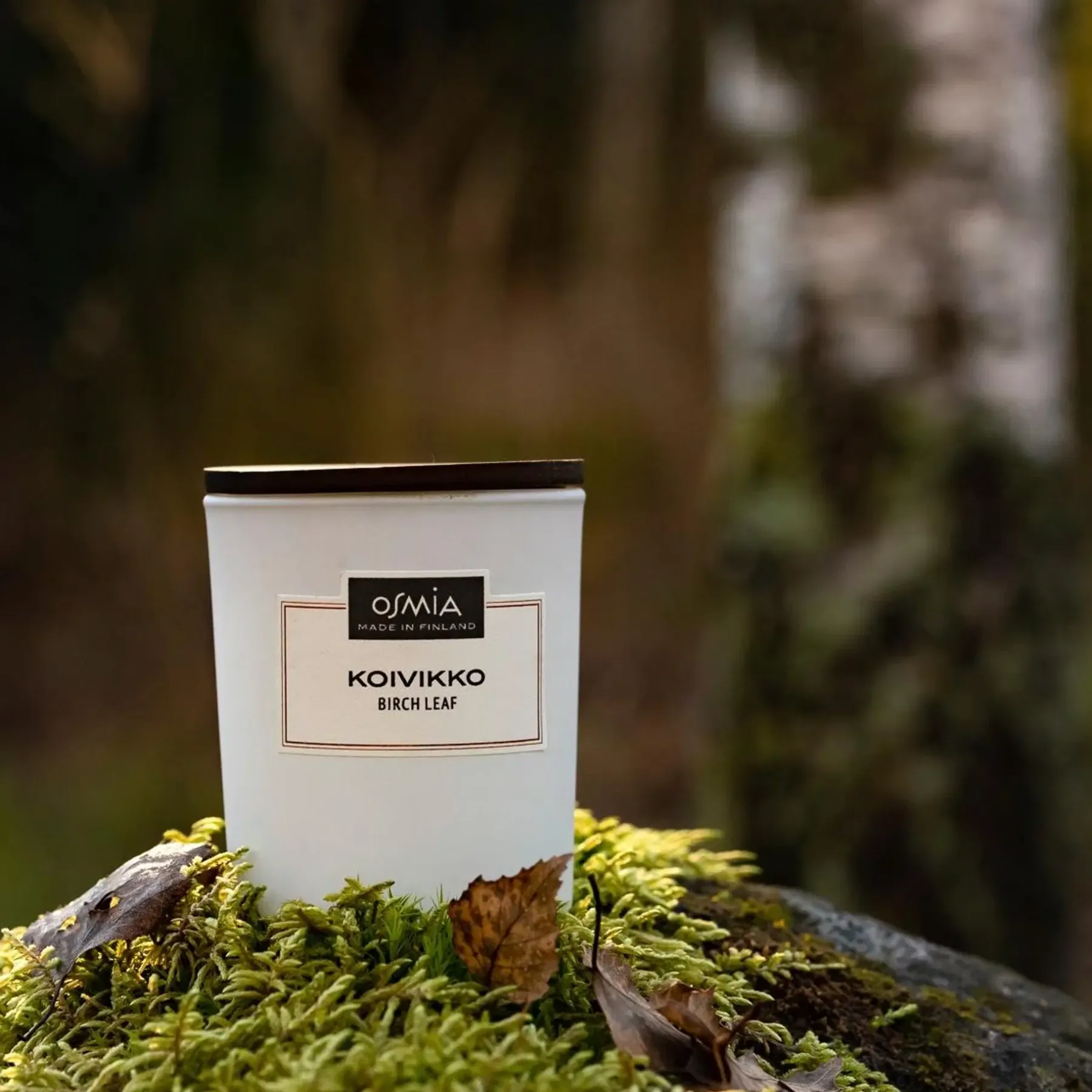 Osmia Tuoksukynttilät<Tuoksukynttilä Koivikko 140g