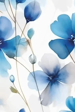 PAPER + DESIGN Servetit Ja Lautasliinat<PAPER+DESIGN Tissue-lautasliina 24 x 24 cm Everbloom blue 3-krs, 20 kpl