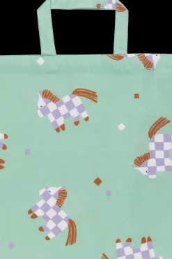 Pentik Keittiötekstiilit<Heppa kangaskassi 30x30 cm vaaleanvihreä