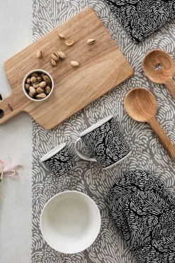 Pentik Keittiötekstiilit<Jäkälä Patakinnas Musta 16x31 cm