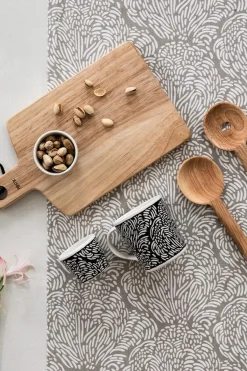 Sale Jäkälä Vahakangaskaitaliina Vaaleanruskea 45x160 cm Pöytäliinat Ja -tabletit