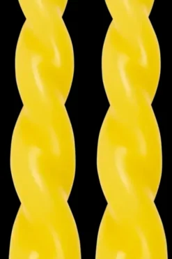 Pentik Kynttilät<Kierre kruunukynttilä 28 cm 2 kpl/pkt, keltainen