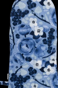 Pentik Keittiötekstiilit<Lapin Kukka patakinnas 16x31 cm, sininen