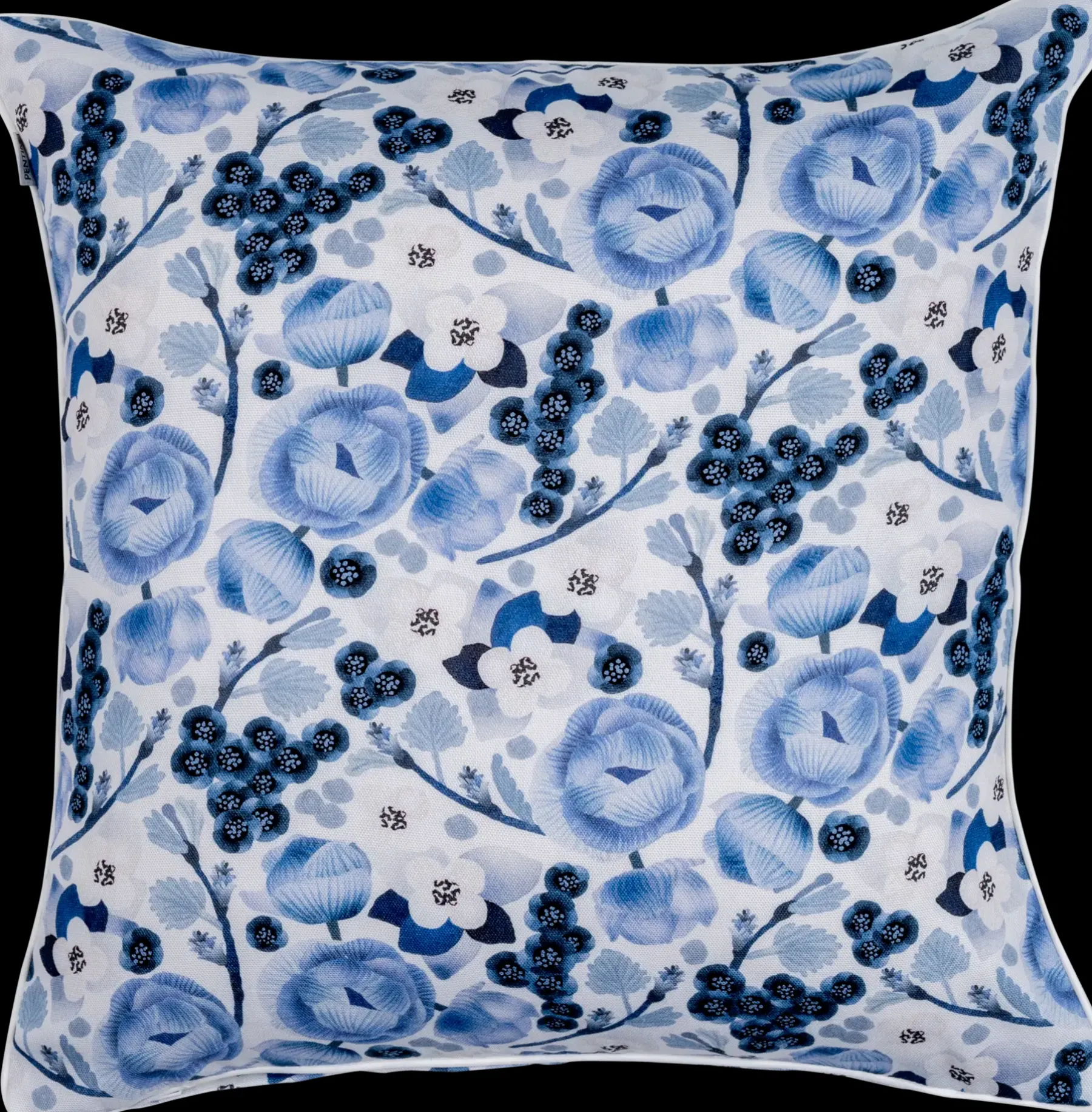 Best Lapin Kukka tyynynpäällinen 45x45 cm, sininen Sisustustyynyt Ja Tyynynpäälliset