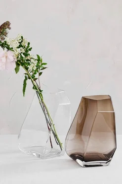 Outlet Lohkare lasimaljakko 21x27 cm, ruskea Maljakot