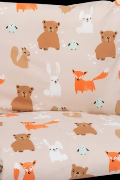 Pentik Lasten Ja Vauvojen Pussilakanasetit<Metsänväki pussilakanasetti 85x125 cm vaaleanruskea